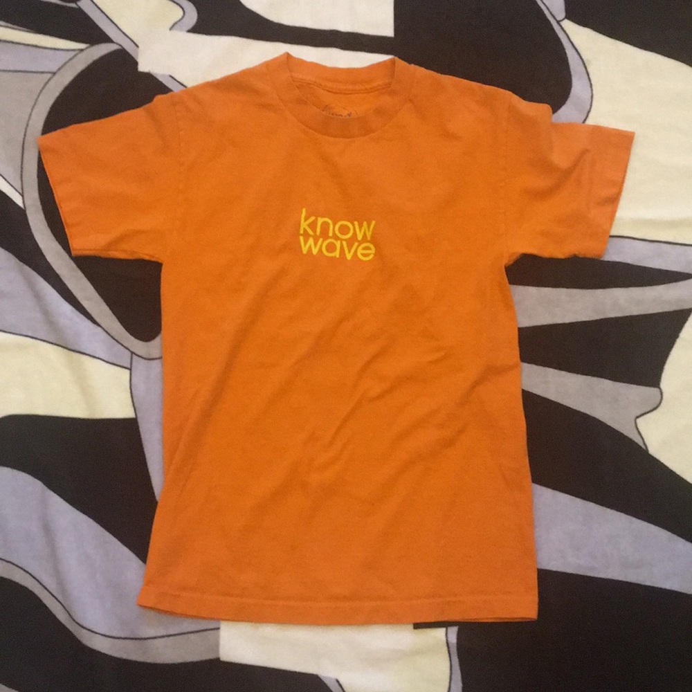 Know Wave Orange Tee Sz Small Mens